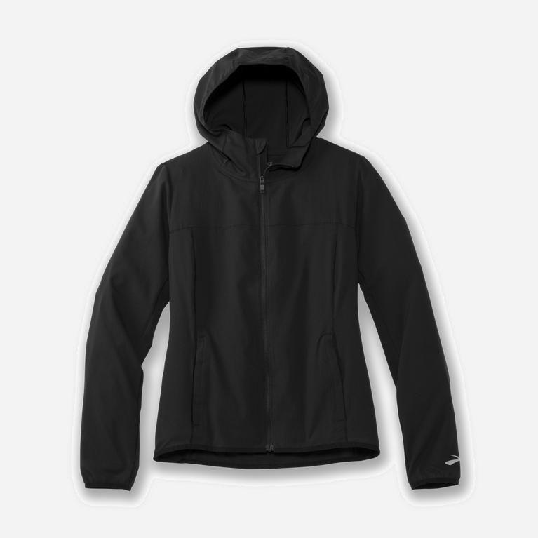 Brooks Canopy NZ - Women's Running Jackets - Black (19640-DBLG)